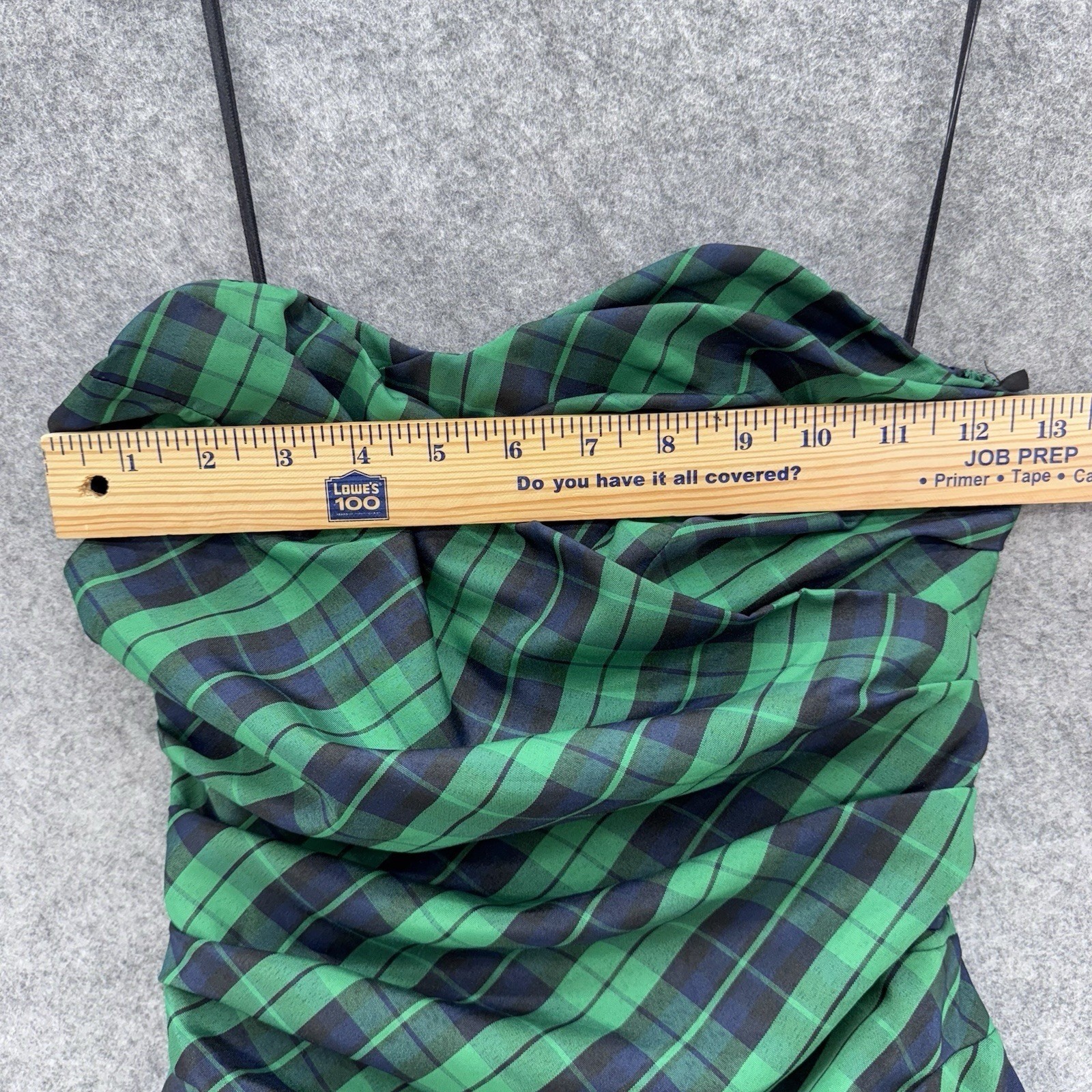Luella Bart for Target Plaid Strapless Bubble Dress Size 5 Green Holiday Party