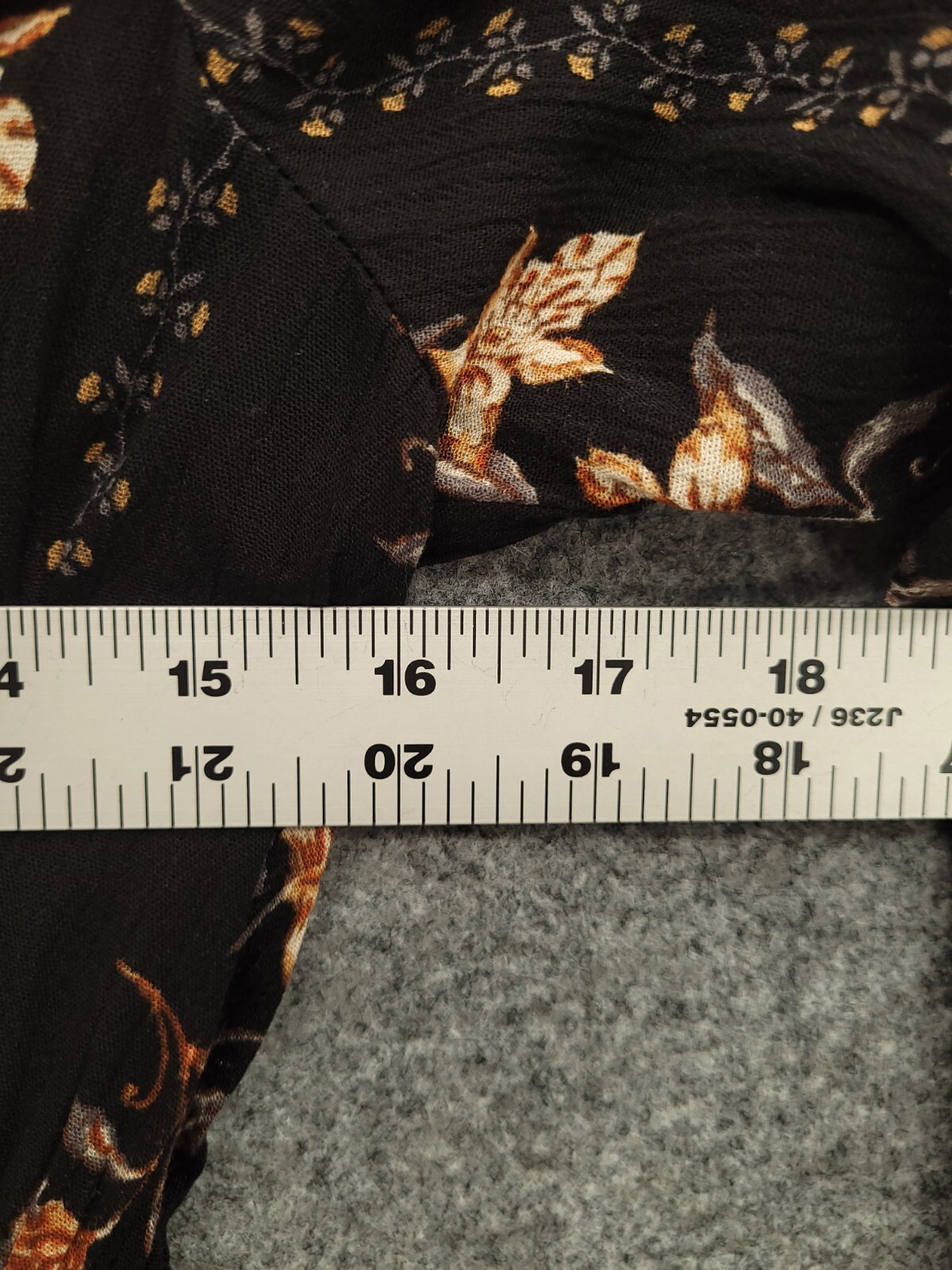 Doe & Rae Midi Dress Womens Small Hi Low Fit & Flare Elastic Waist Black Floral