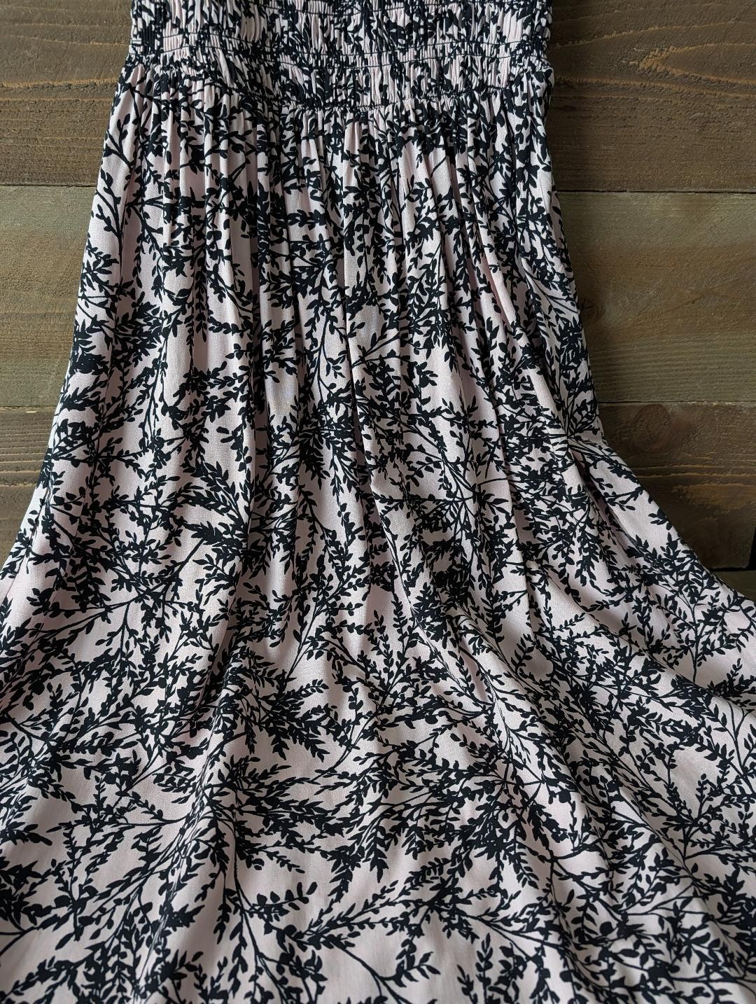 Maison Jules Pink and Black XXS Sundress