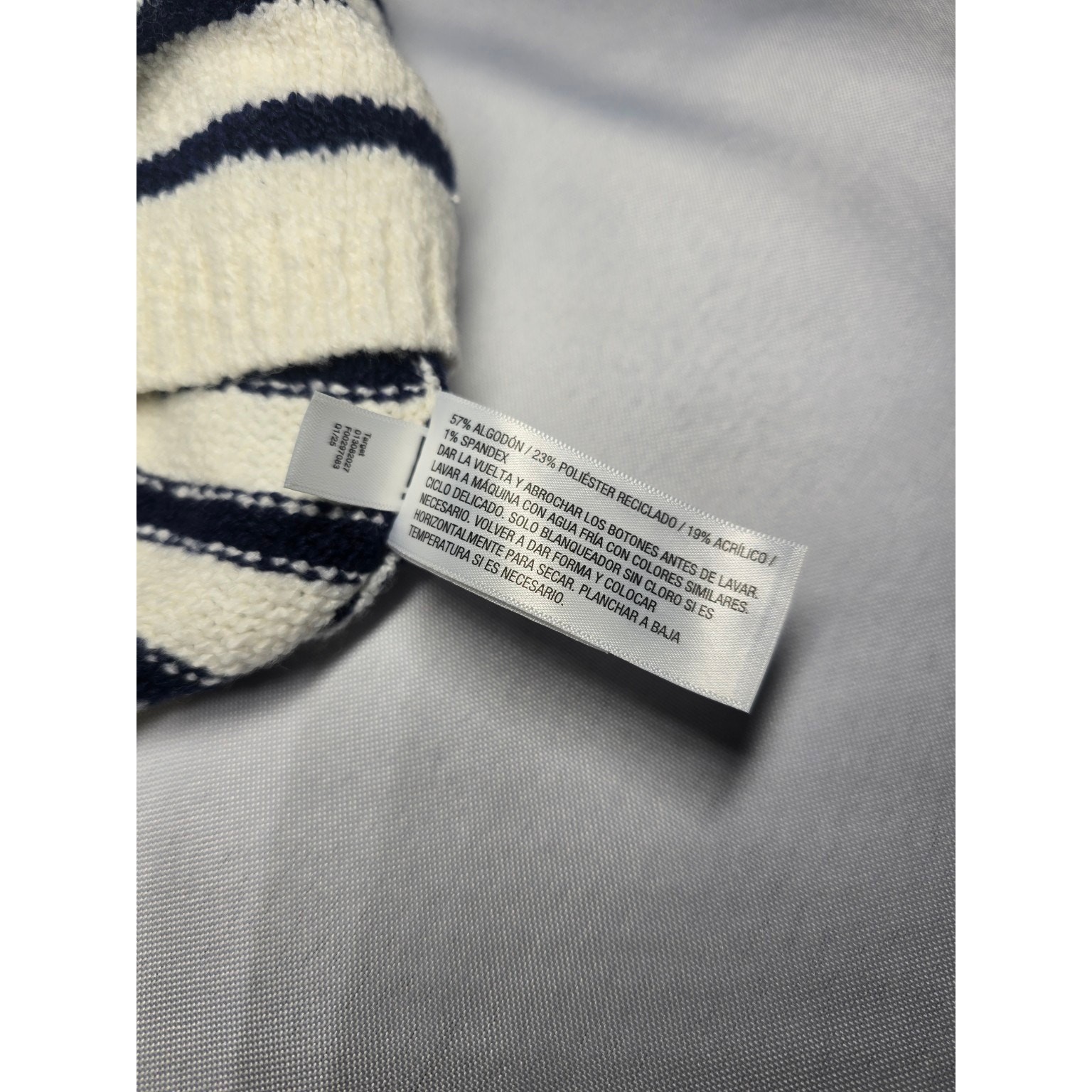 Universal Thread Navy Stripe Textured Knit Polo Sweater Dress
