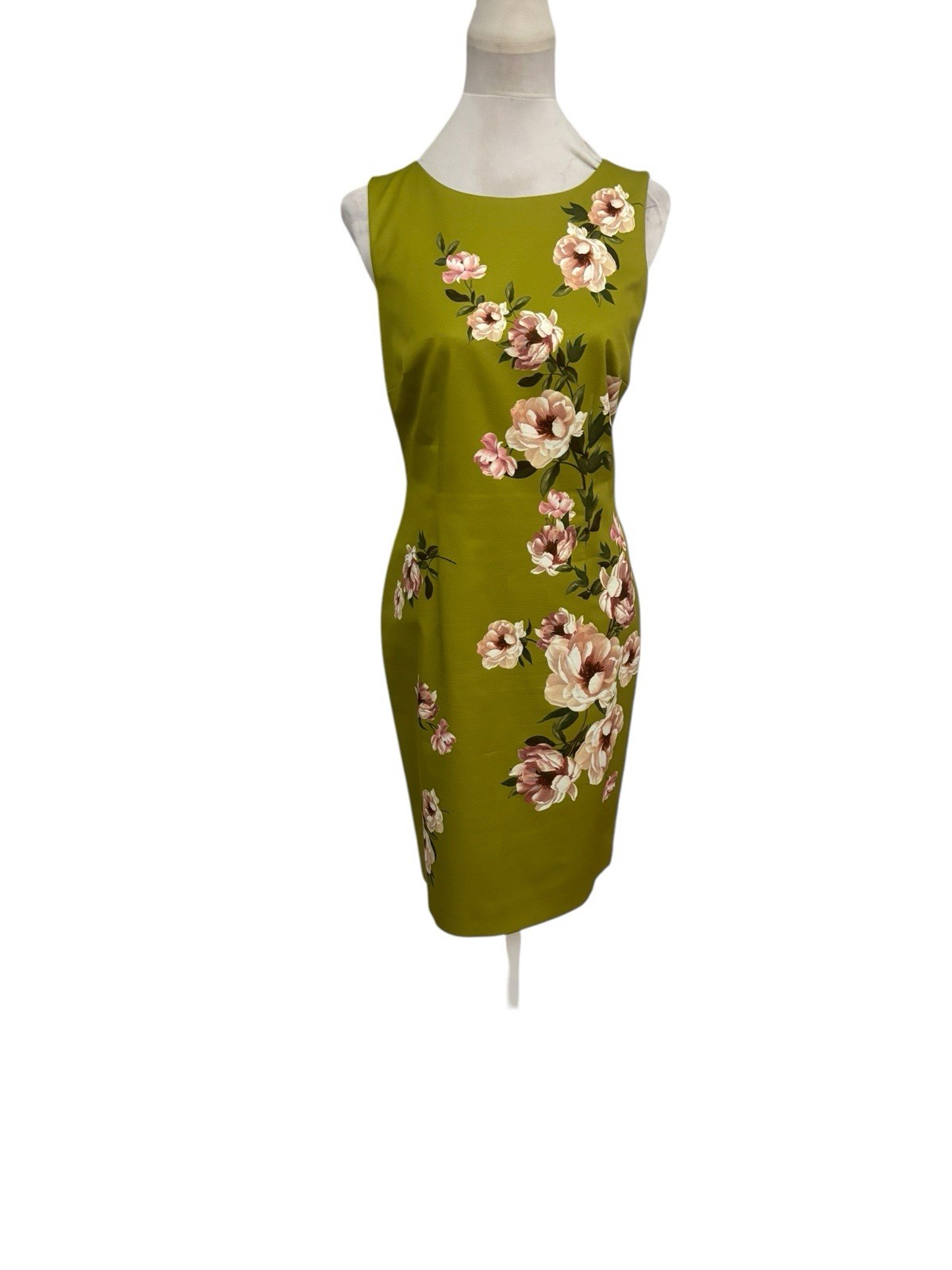 Hobbs Charteus Green Floral moira + Jacket Size 12 Short 38” Away 13.9
