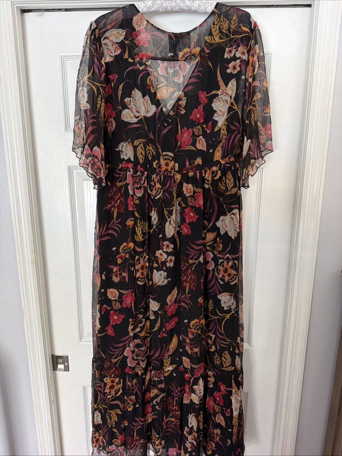 Gorgeous Johnny Was Sucre Silk Max Dress, XL