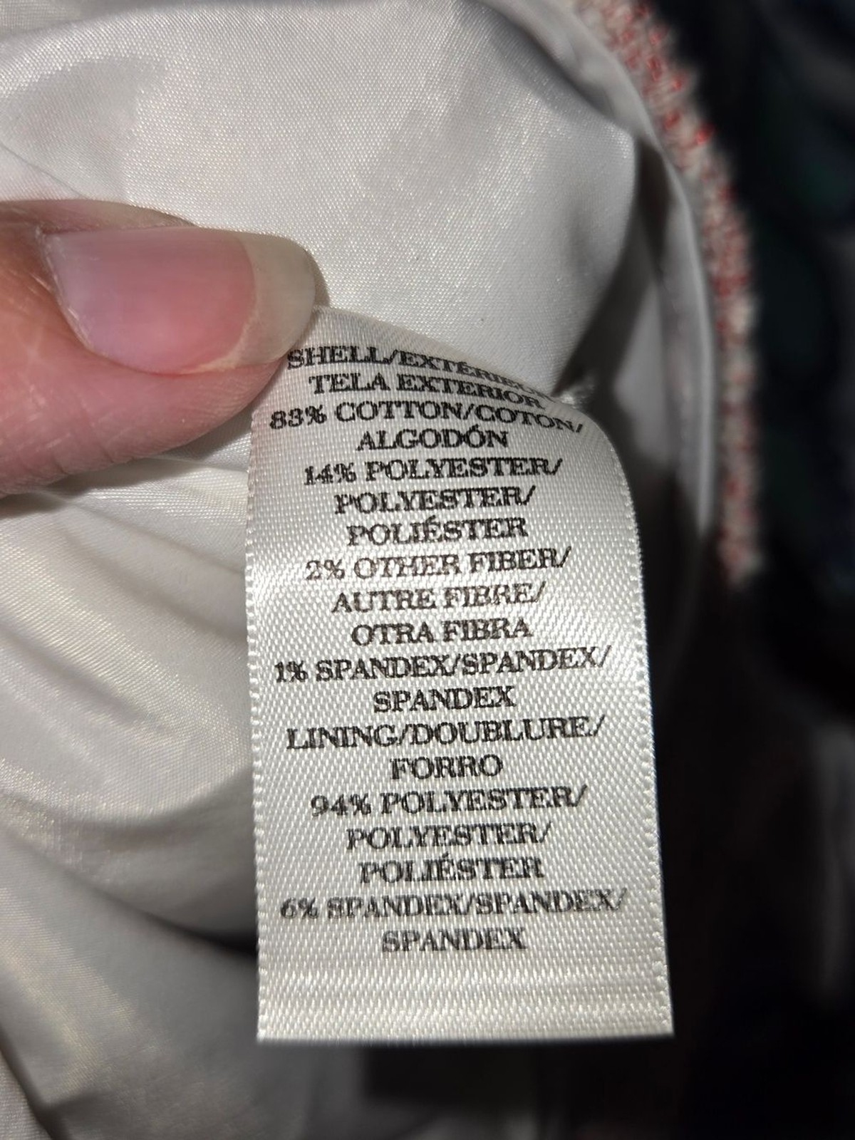 Ann Taylor Black Label on White Lining