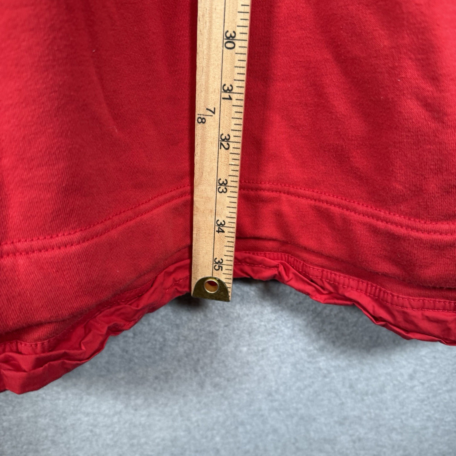 Daily Practice by Anthropologie Short-Sleeve Mini Dress Red Ribbed Tie 2X