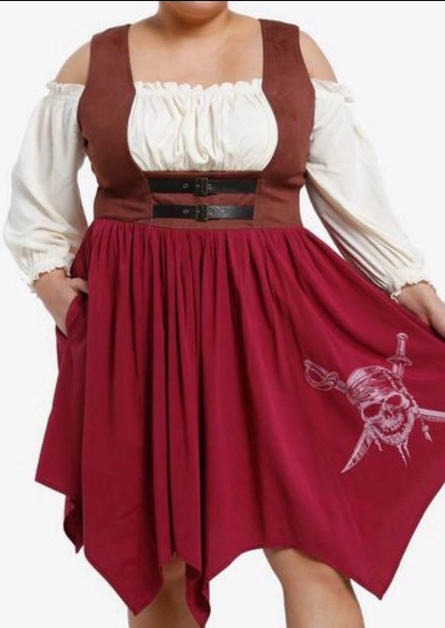 Her Universe Disney Pirates of the Caribbean Pirate Dress Plus Size 5 5X NEW NWT