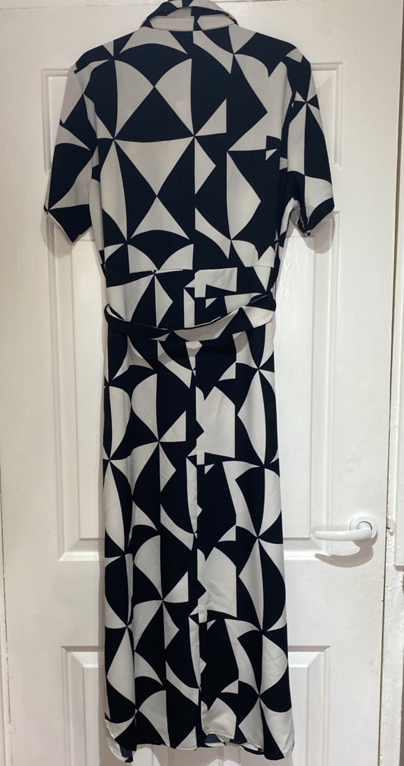 ONLY Nova Life Elite IZI Long Shirt Dress, Geometric print, Size XXL Rrp£38