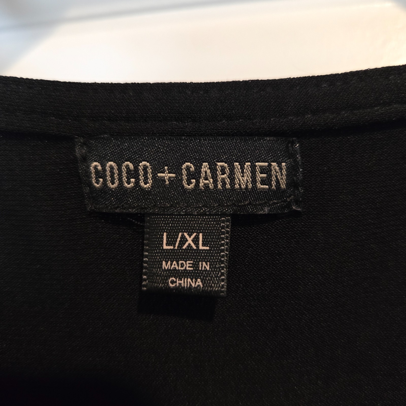 Coco + Carmen Midi-Length Dress, Black, Size L/XL