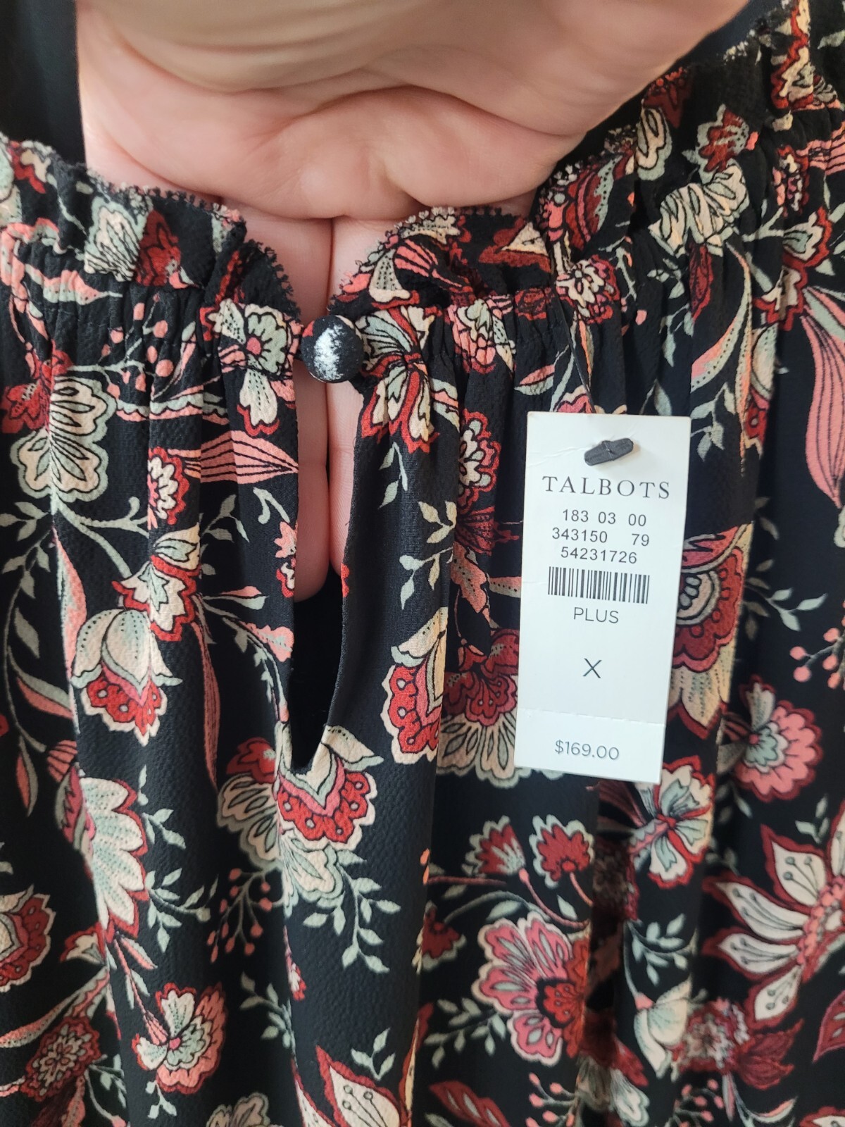 New TALBOTS X Bracelet Sleeve Autumn Garden Midi Dress Women