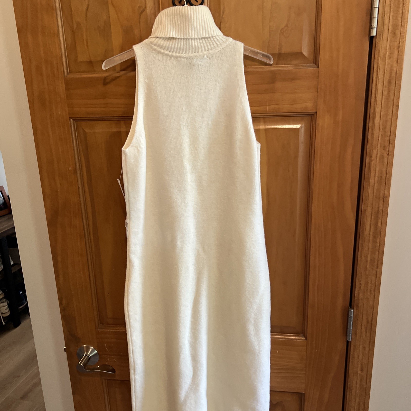 LAUREN RALPH LAUREN Ivory Cream Wool & Cashmere Sweater Dress Size Small W/ Tags