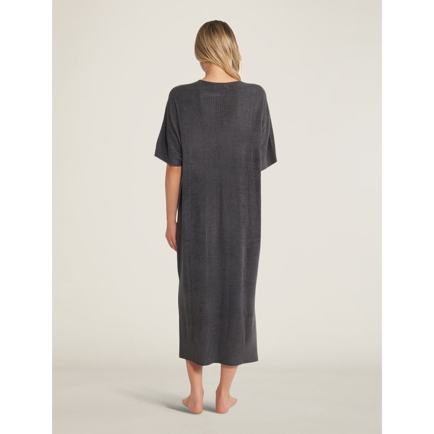 Barefoot Dreams CozyChic Ultra Lite Caftan Carbon Grey One Size Soft Life Luxury