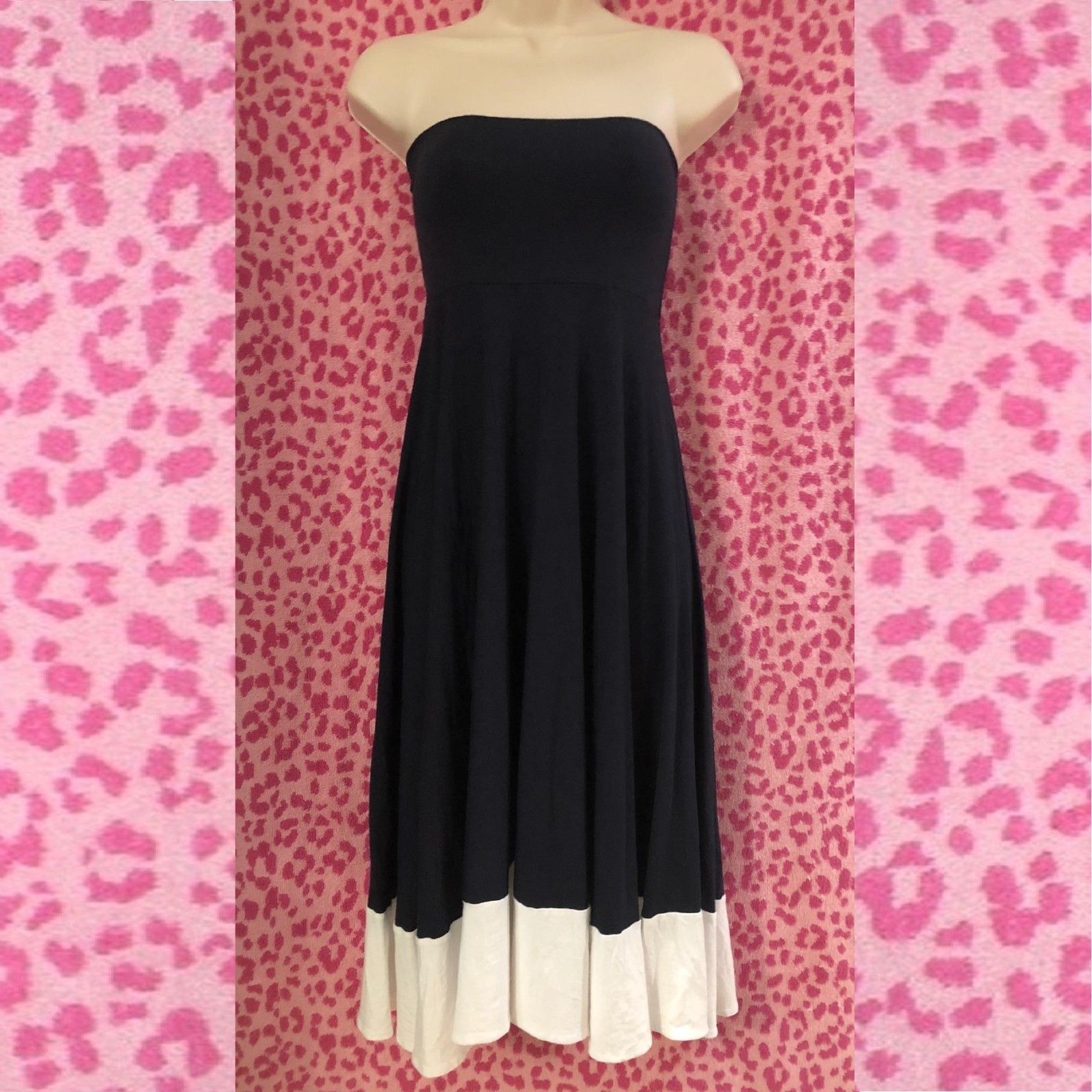 ANN TAYLOR Sanur Navy Convertible DRESS size S