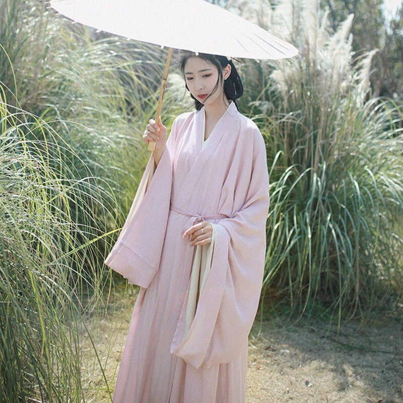 Ming Dynasty Hanfu Solid Color Dress Female Beautiful Dress Unisex Men Women
