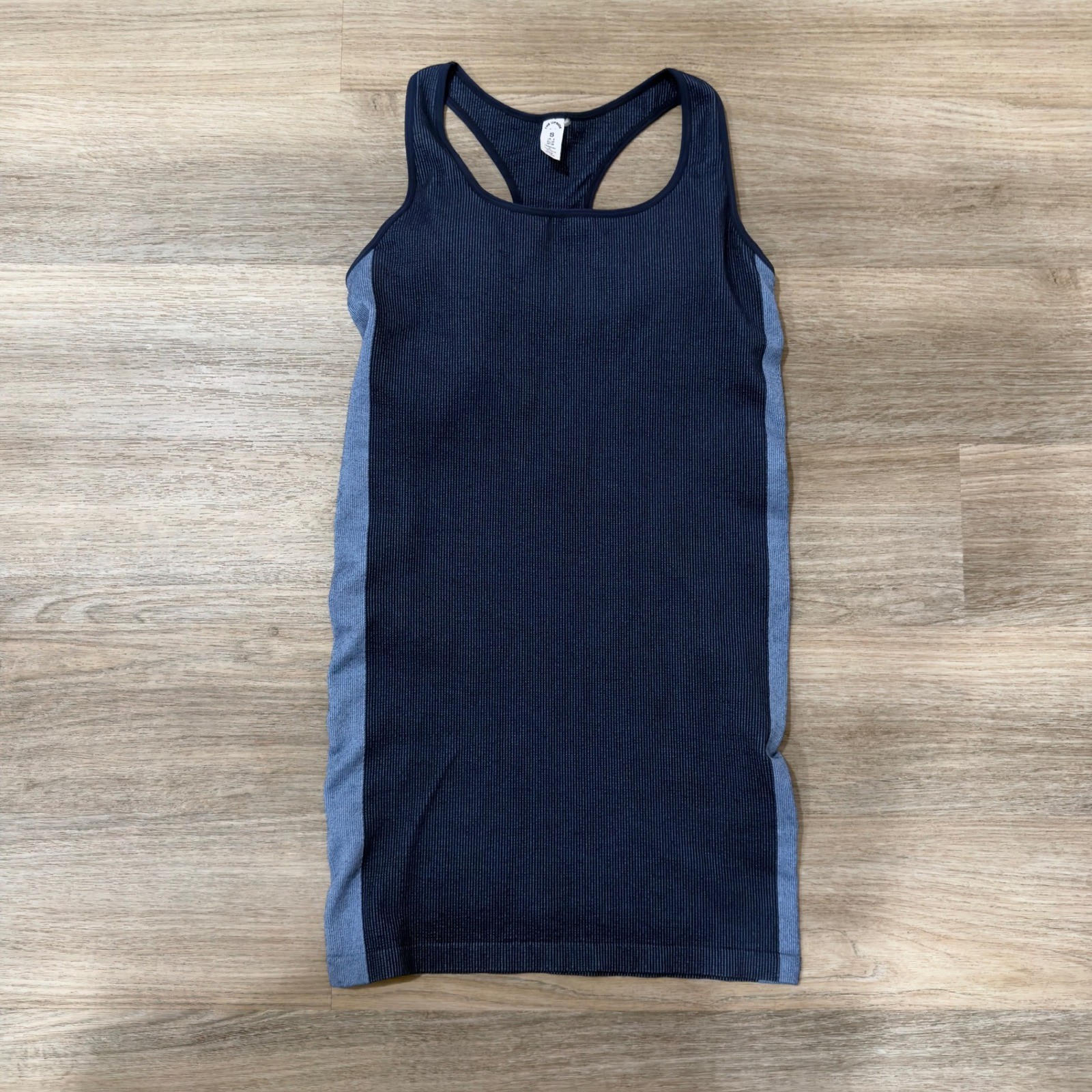 The Upside Ribbed Knit Raf Dress Blue Racerback Athletic Bodycon Women S