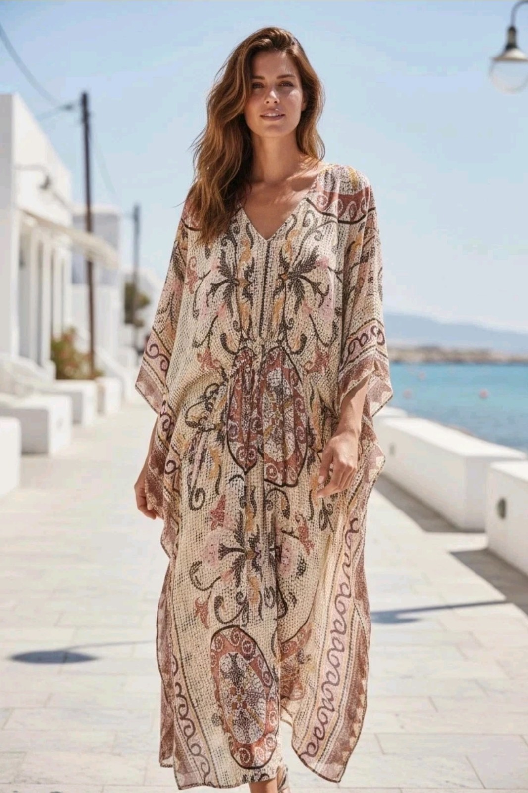 Sz L-XL ZARA 2026 Viral ZW COLLECTION PRINTED TUNIC DRESS 5107/067/330 New