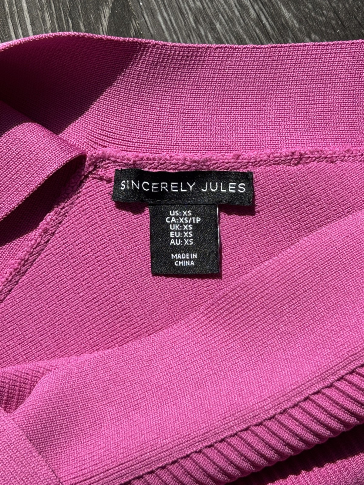 Sincerely Jules Pink Ribbed Halter Bodycon Mini Dress XS