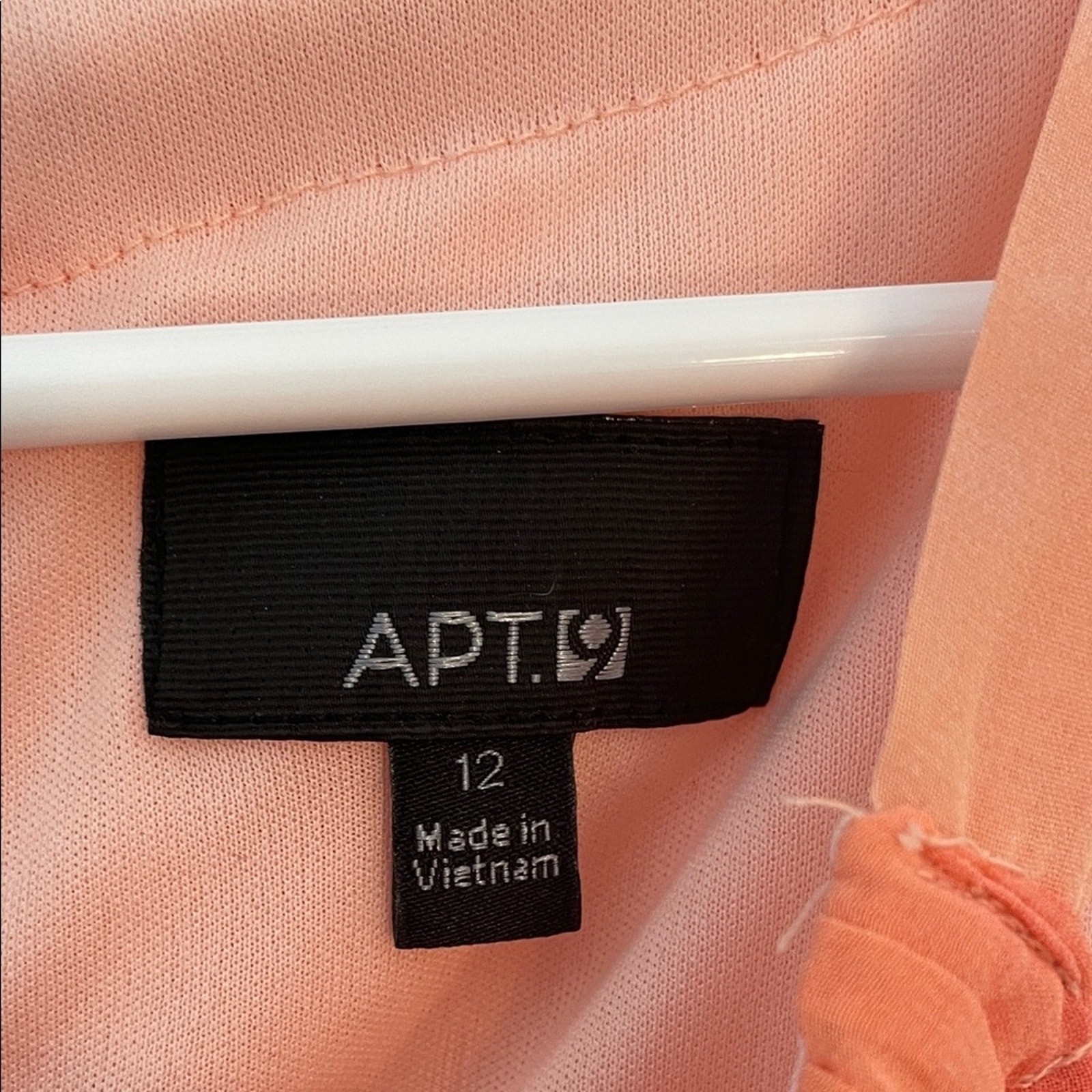 Apt. 9 Ombre Pleated Halter Swing Dress pink orange size 12 baby doll