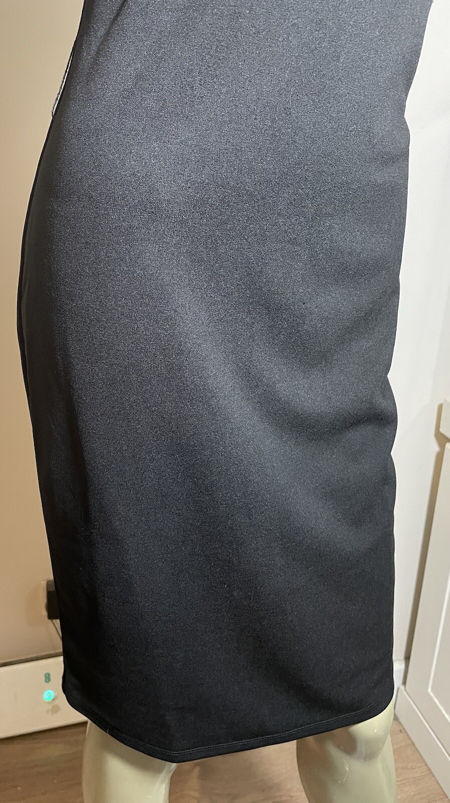 Black Dress Size Small Bodycon Cap Sleeve Knee Length Shein Smart Office Work