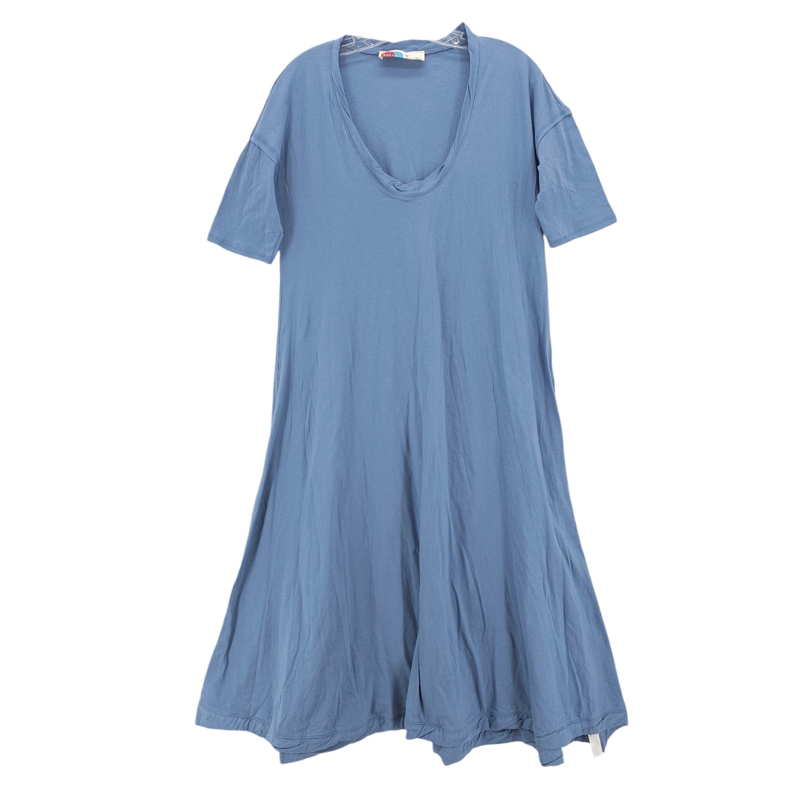 FREE PEOPLE Beach Blue Carter T-Shirt Dress Relaxed Fit 100% Cotton Size XS