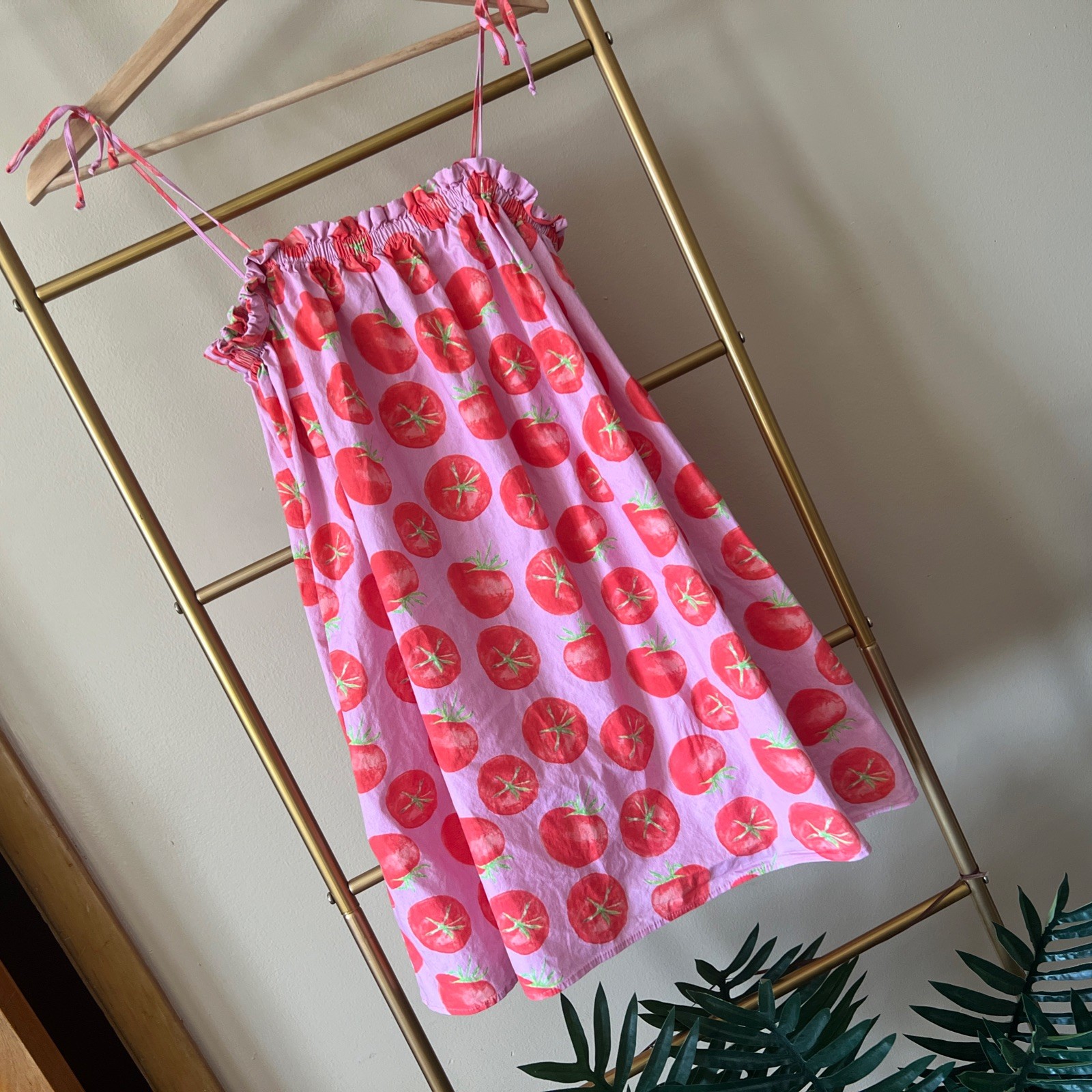 Show Me Your Mumu Flying Tomato Angel Mini Dress Women’s Medium Pink Cotton USA