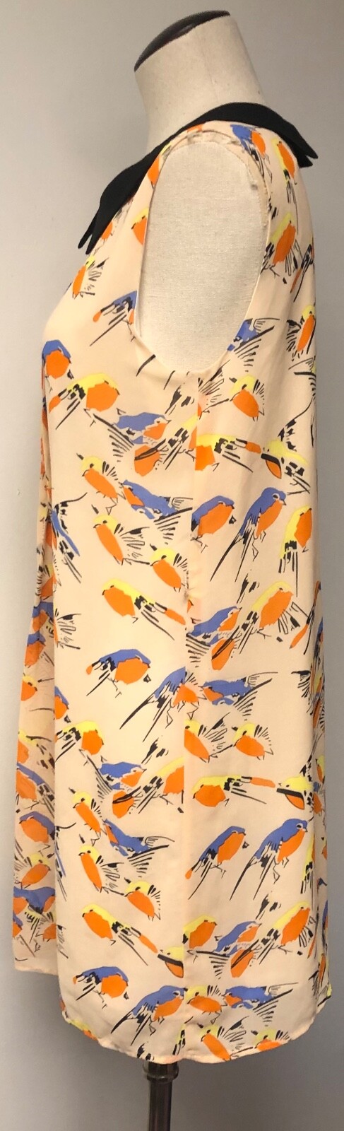 PINK MARTINI LOVELY SPRINGTIME ROBIN BIRD PRINT SLEEVELESS DRESS FITS US SZ M