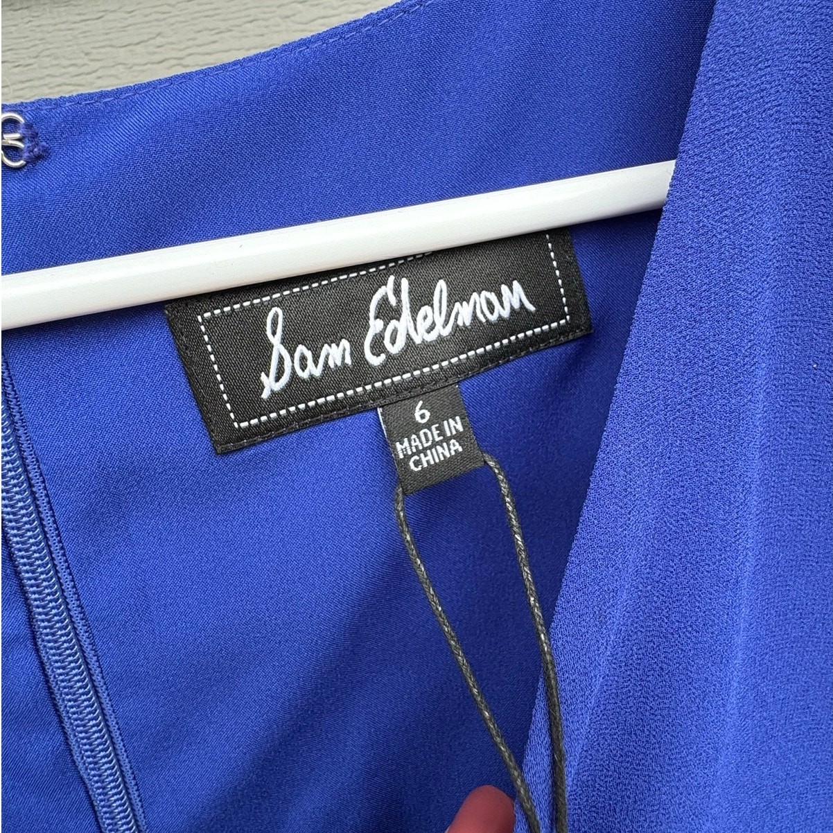 *SALE* NWT Sam Edelman size 6 Pleated Sleeve Shift Cocktail Dress Cobalt Blue
