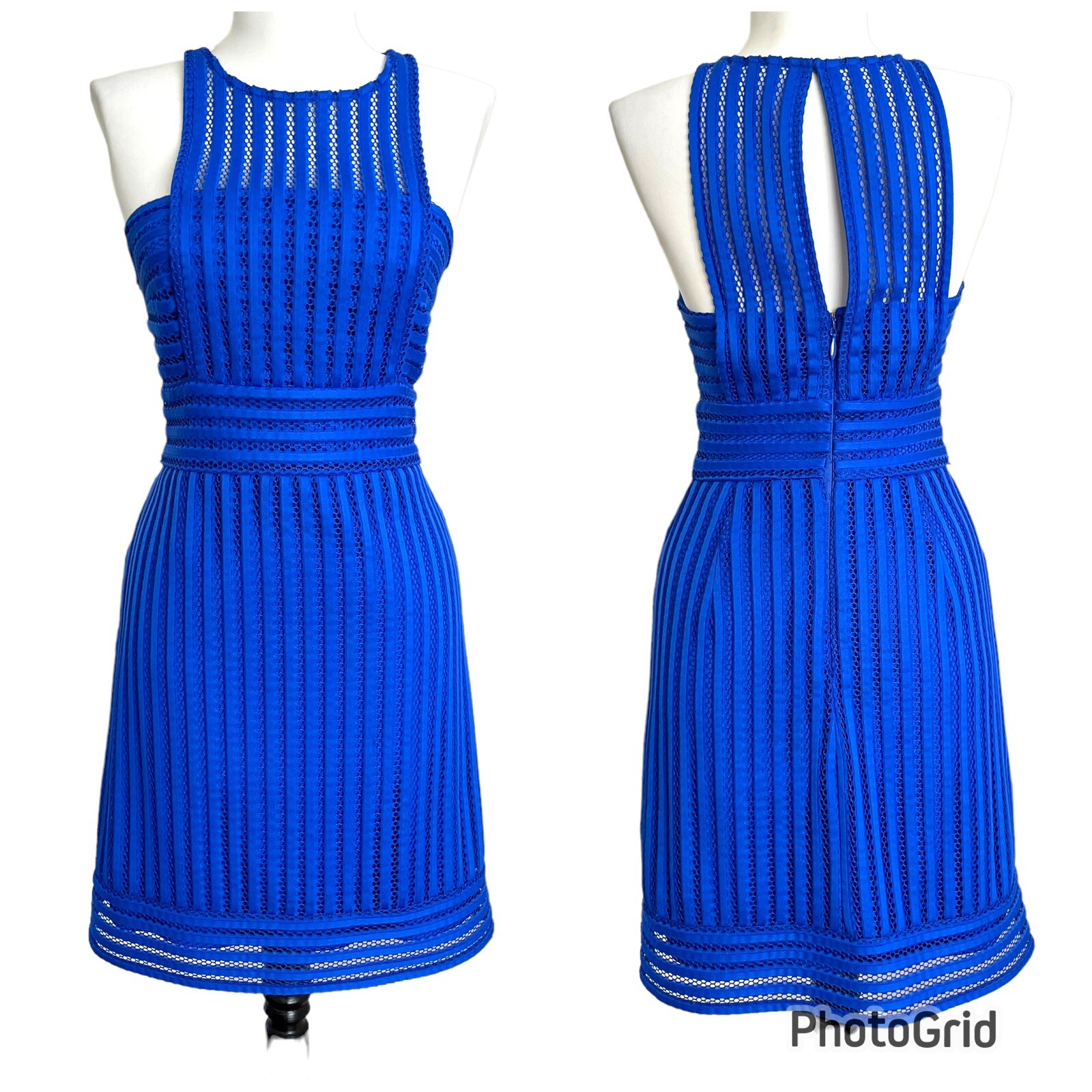 Lilly Pulitzer Rae Mini Dress size XS Blue Textured Resort Preppy Costal