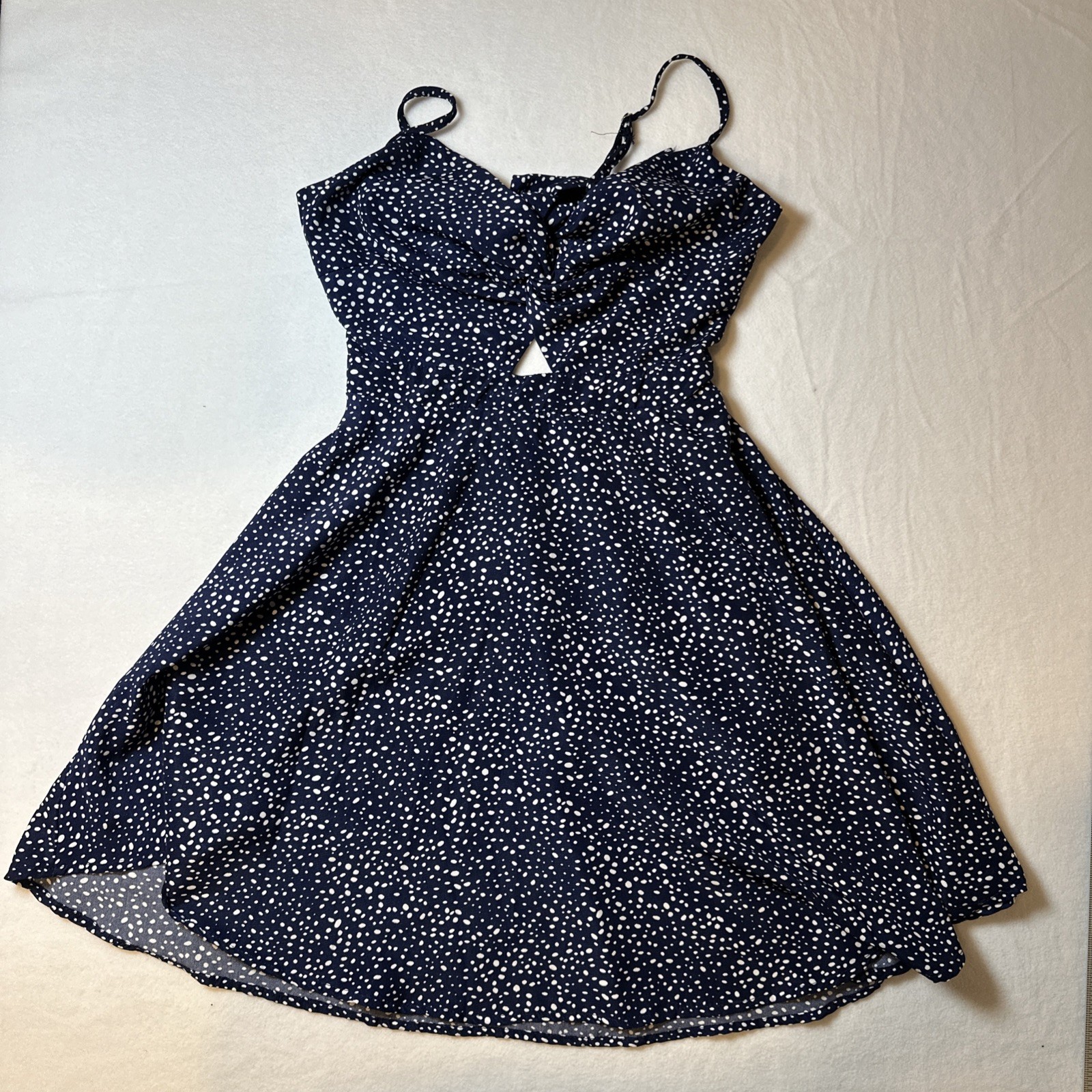 Summer Dress Blue With White Polkadots See Picture For Size