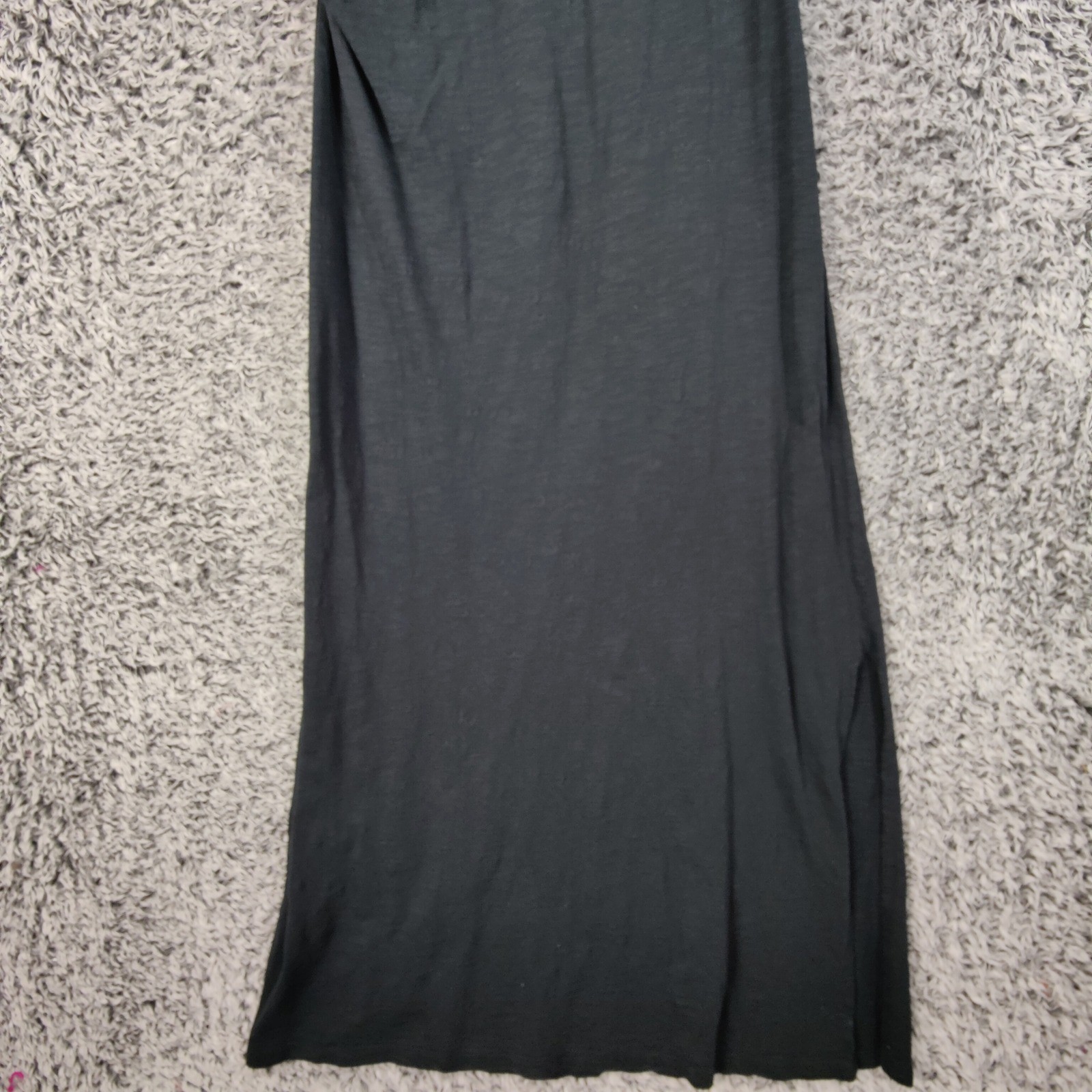 Talbots Womens Minimalist Quiet Luxury Classic Midi LBD Dress L Black Slub Knit