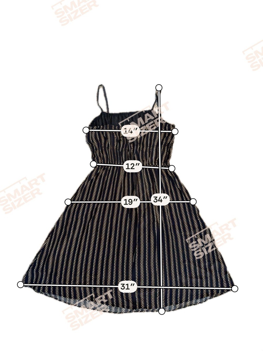 Madewell Black Spaghetti-Strap Pleated Mini Dress with Metallic Pinstripes