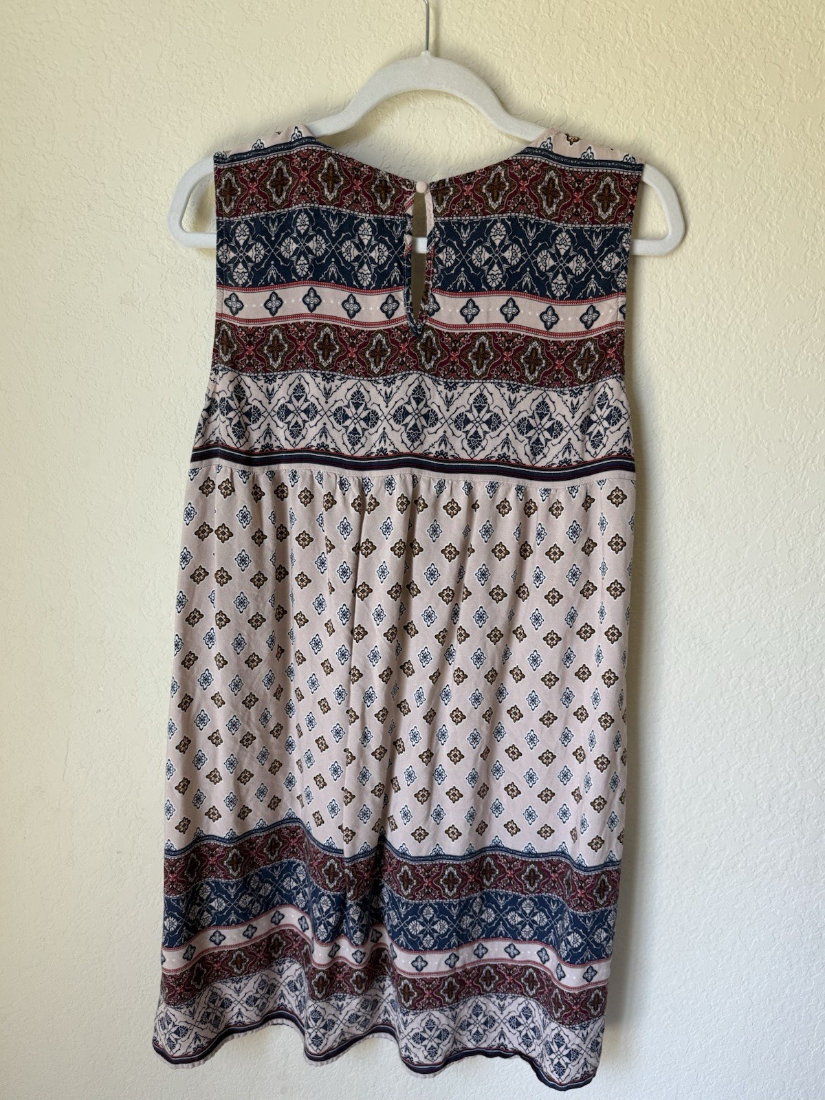 Perch by Blu Pepper Dress Lace Up Bodice Flowy Rayon Boho Hippie Sundress 2XL