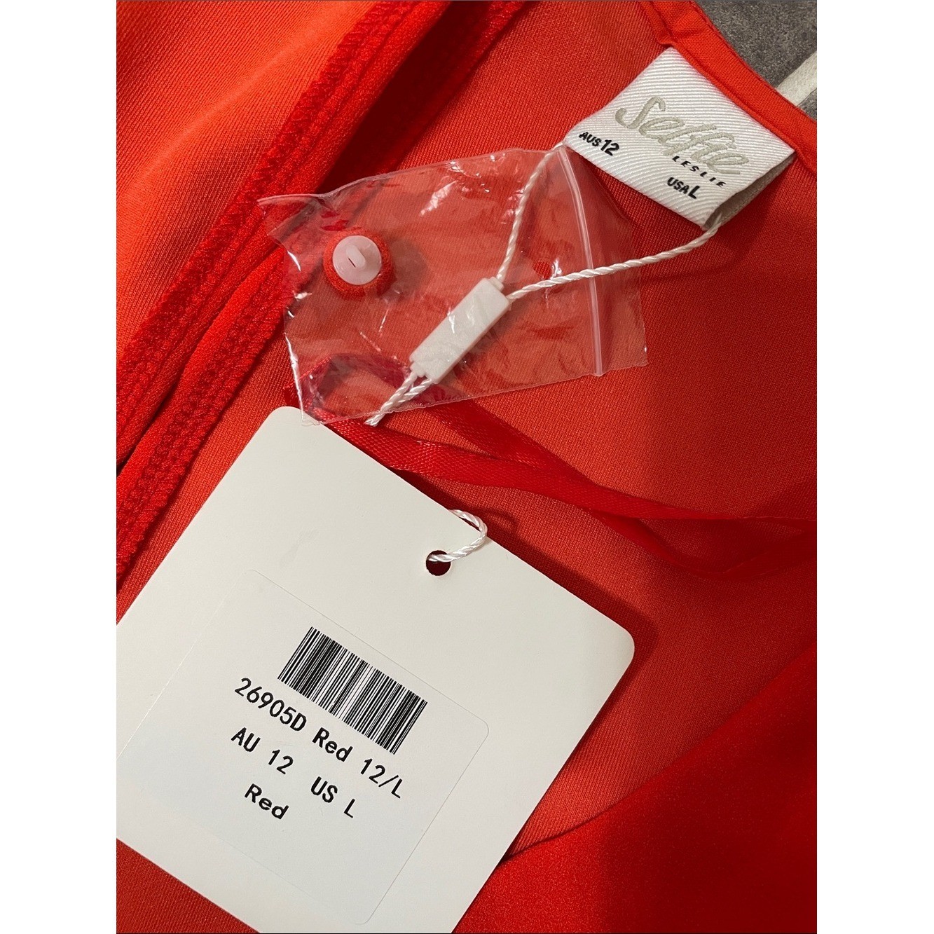 Selfie Leslie Take Note Frill Dress Scarlet Red size Medium