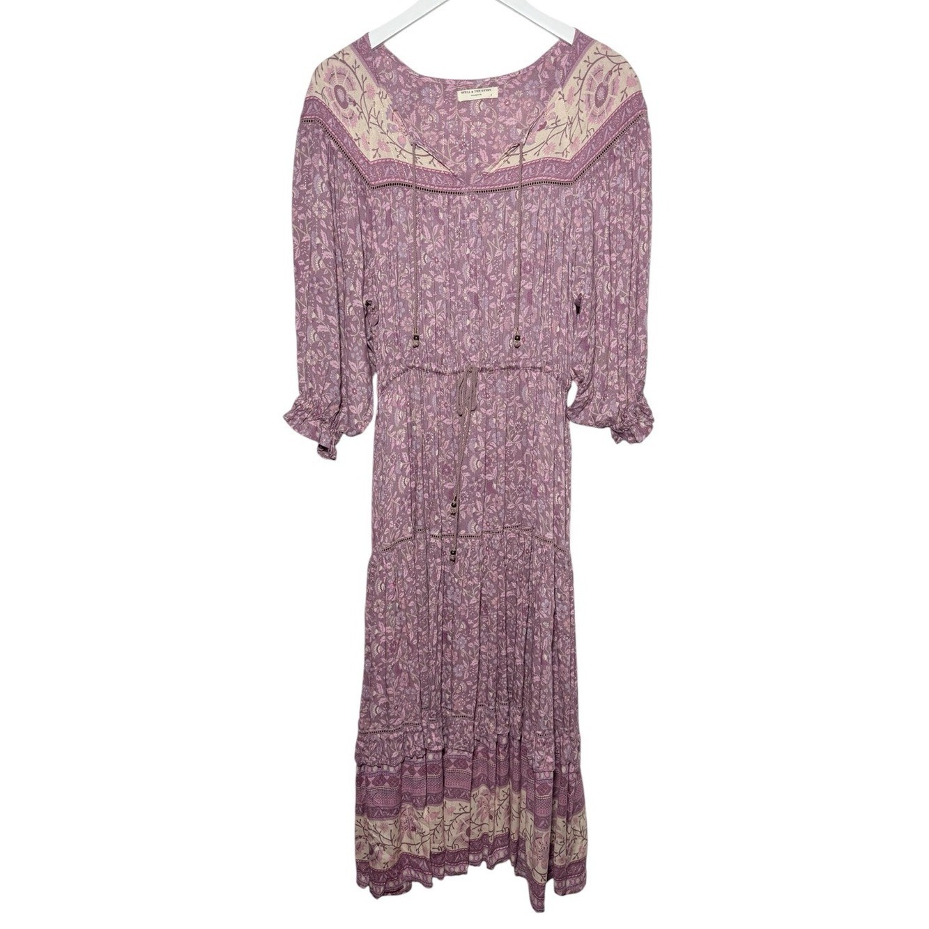 Spell & The Gypsy Collective Dahlia Gown in Mulberry Size Small