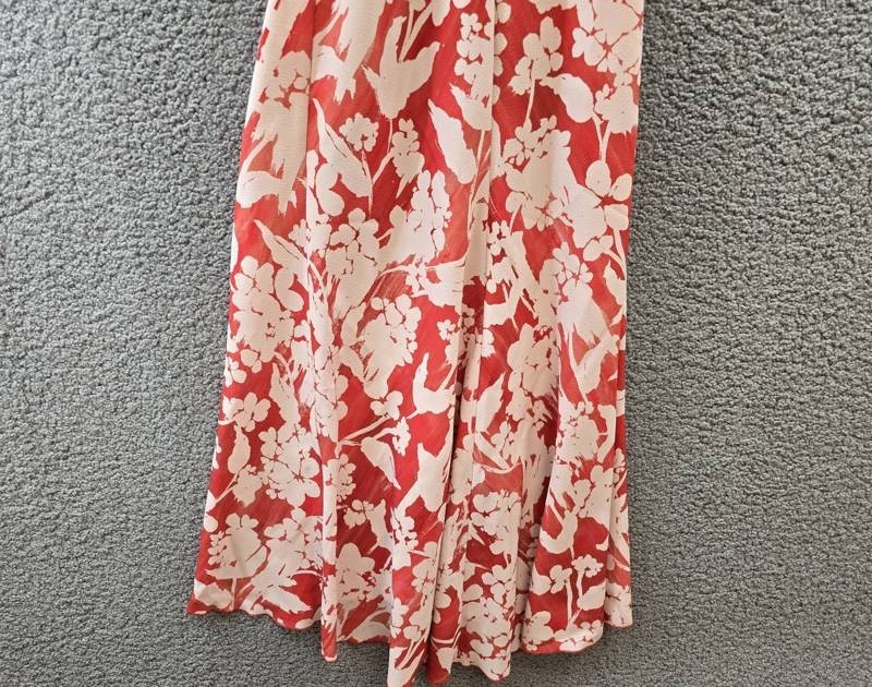 Victoria Beckham Asymmetric Ruched Detail Midi Dress Women’s 4UK Chilli Back Zip
