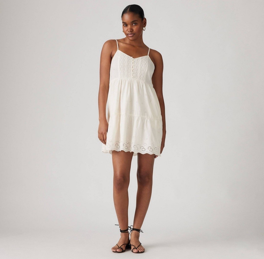 Levi’s Women’s Cora Sleeveless Mini Dress Size S Whisper White