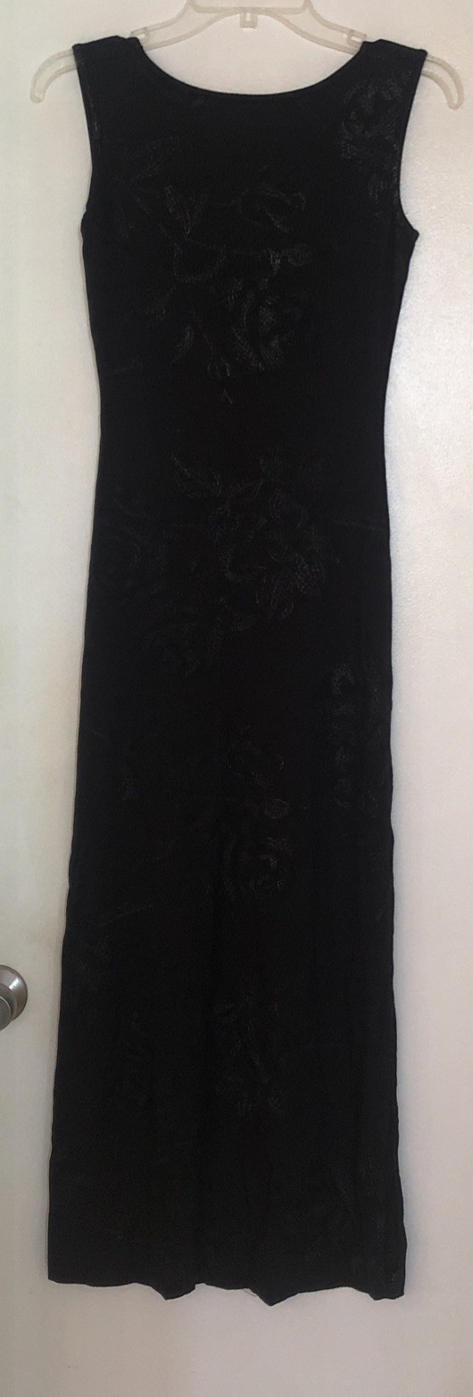 Moschino Jeans Dress 40/6. Made In Italy. Dark Blue With Silver. Stunning