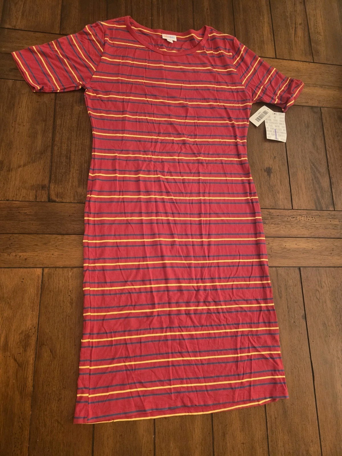 LuLaRoe Julia Dress Large Red NWT