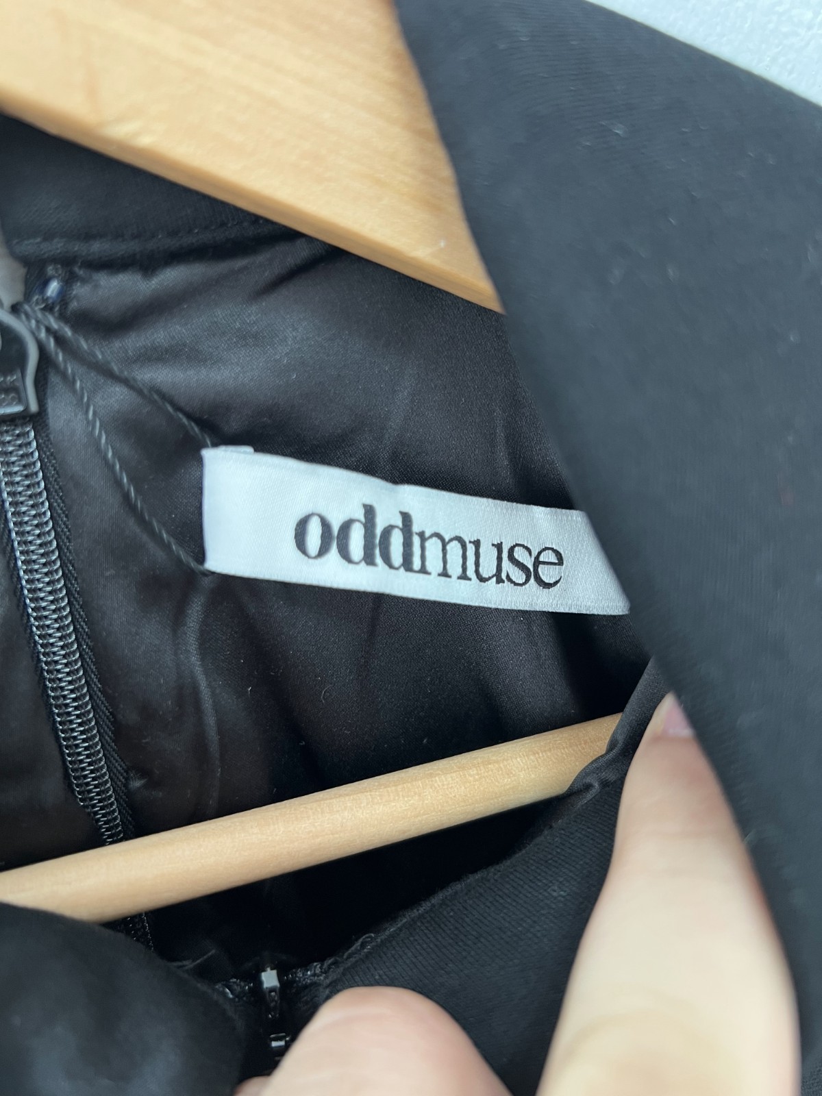 Odd Muse London The Ultimate Muse Mini Dress Womens S Black Zip Collared New