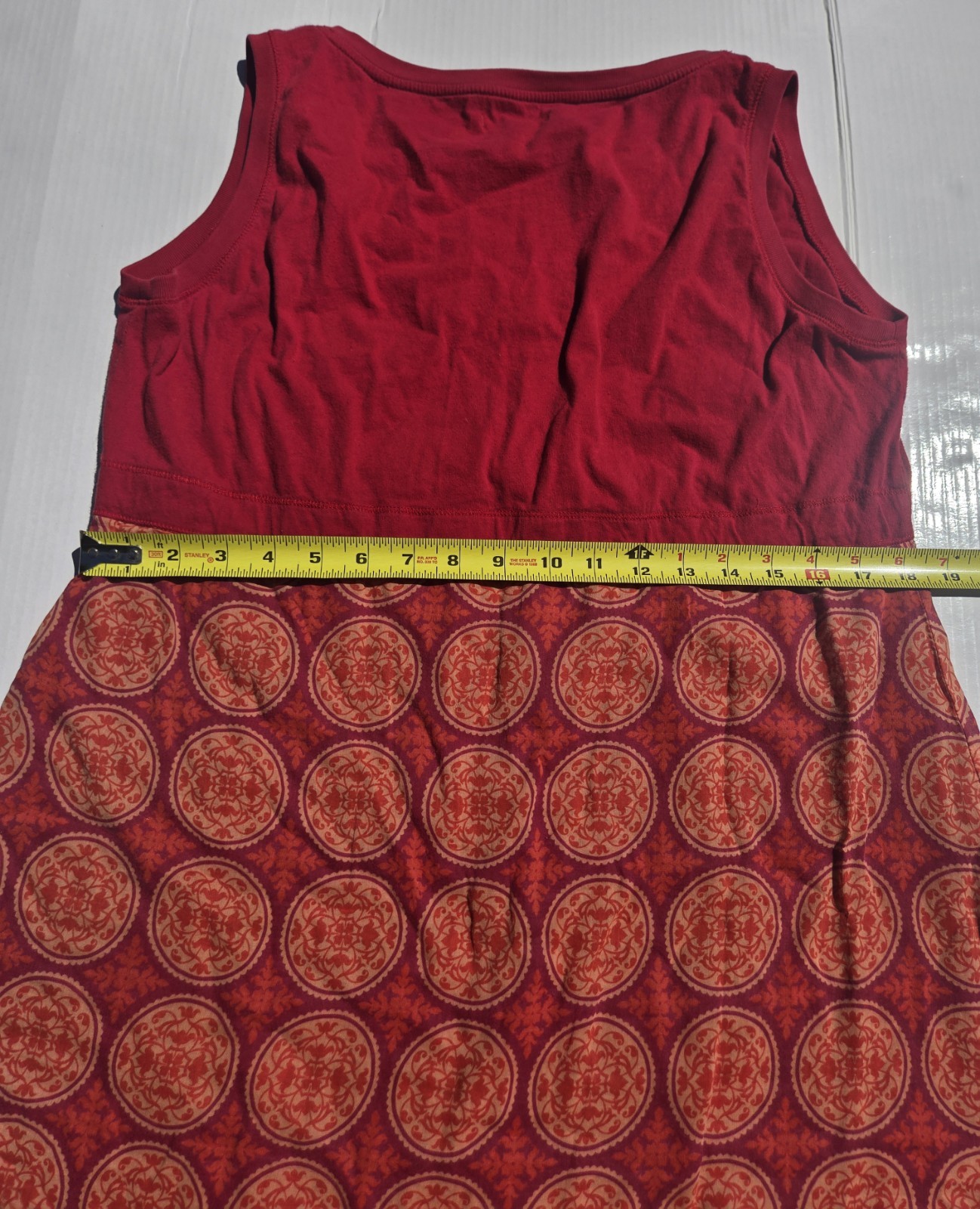 Vintage Boutique VAri-O-De Casual Elegance Babydoll Top Boho Cotton Size M