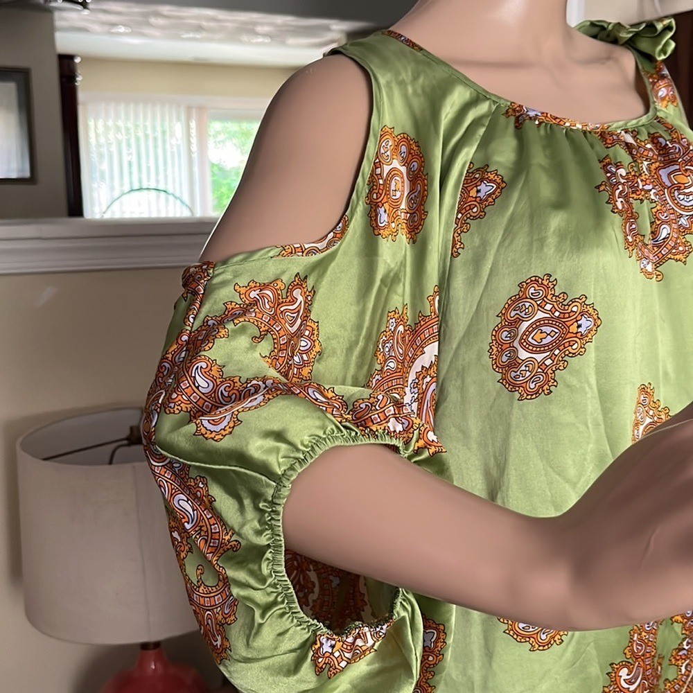 Voom Silk Pullover Cold Shoulder Dress
