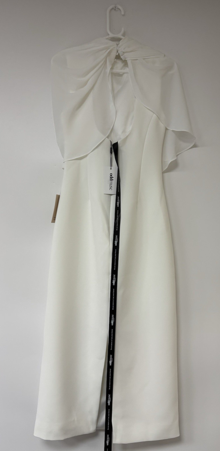Odd Muse London The Ultimate Muse Women’s Gathered Midi Dress White Size M