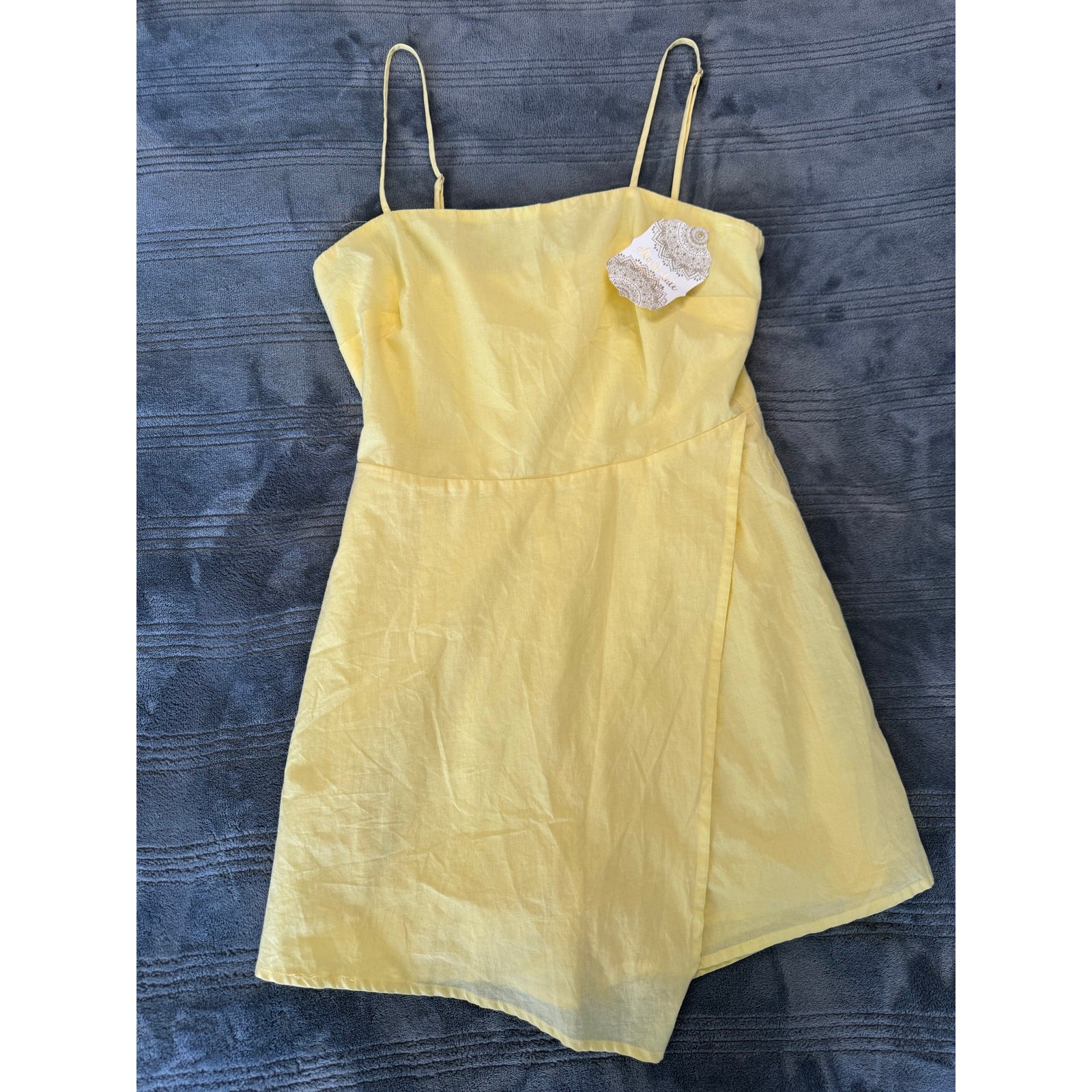 NWT Altar’d State Pastel Yellow Sleeveless Tank Mini Romper Dress Women’s Small