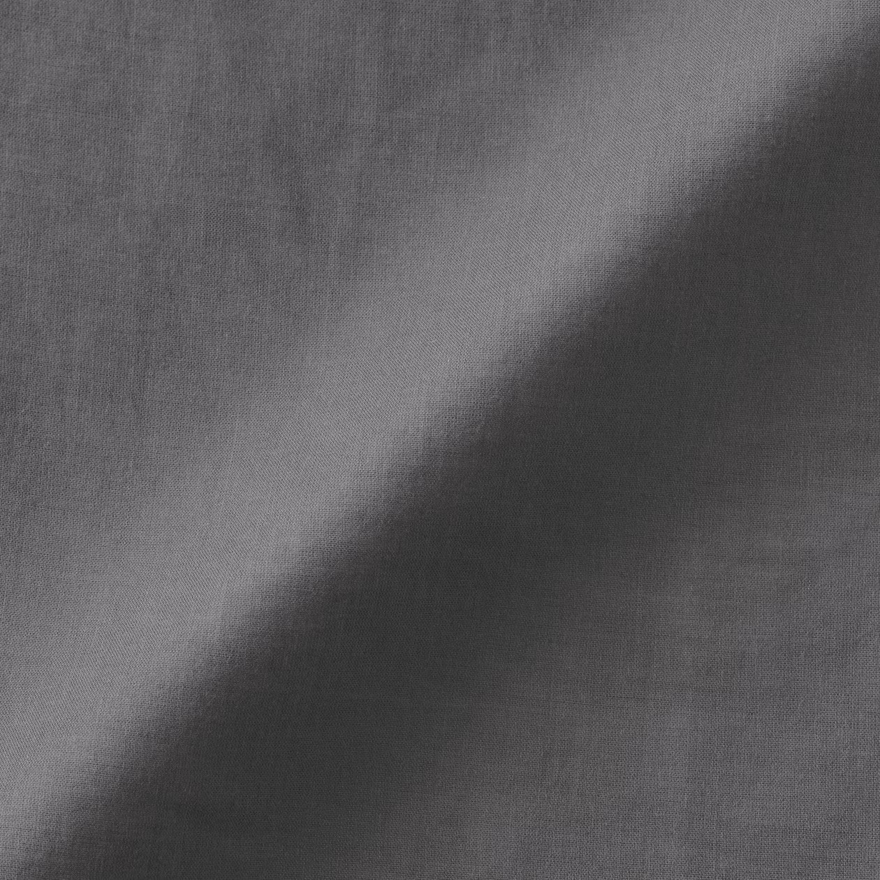 MUJI Womens 100% Organic High-Twist Cotton Sheer Tunic Dress Charcoal Gray FedEx