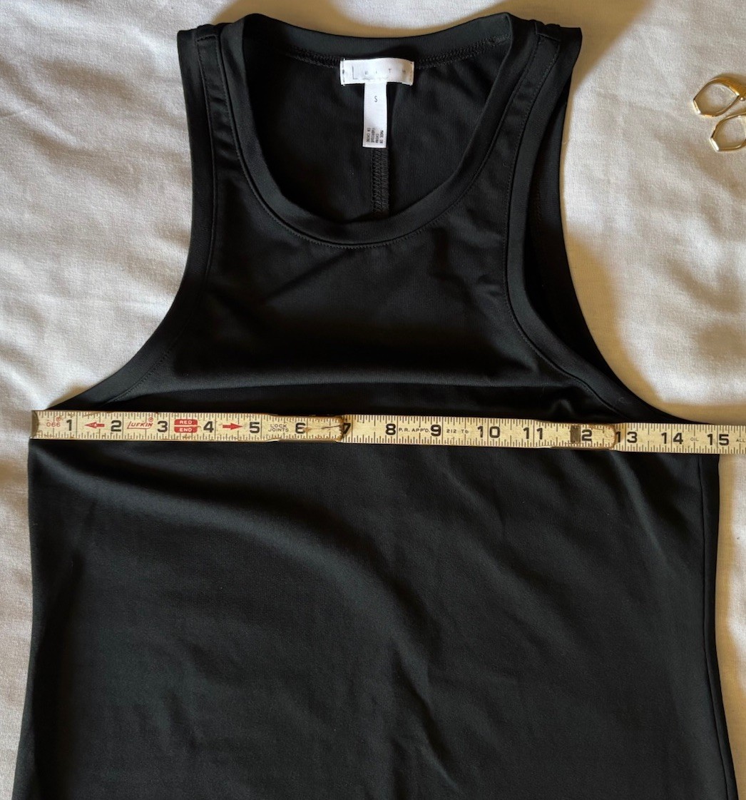 Leith Women Black Long Bodycon Sleeveless Tank Stretch Maxi Dress Small Athletic