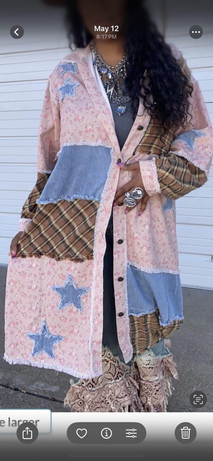 Pol Beautiful Stellar Patchwork Duster! Currently Sold Out! SellsFor 150$