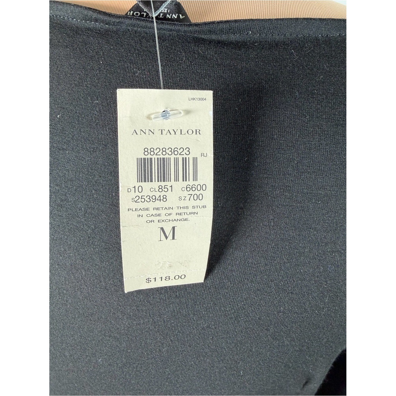 Ann Taylor Black Asymmetrical Ruched Midi Dress Long Sleeve NWT Medium