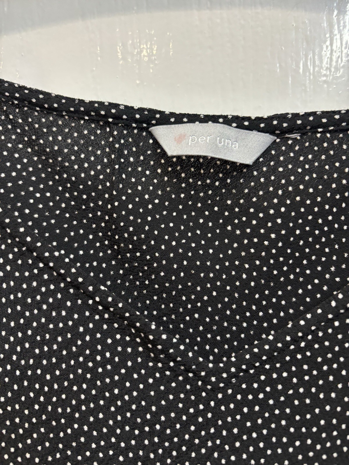 Per Una Women’s Dress Black/White, Size 14 Midi Sleeveless