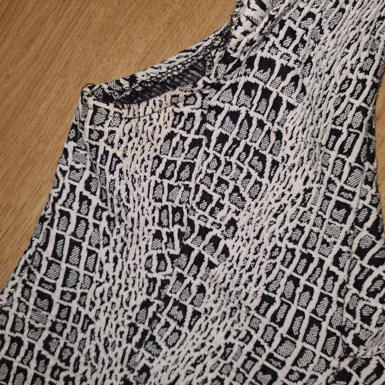 Miss Selfridge Crocodile Print Party Mini Bodycon Dress Size 8 snake skin summer