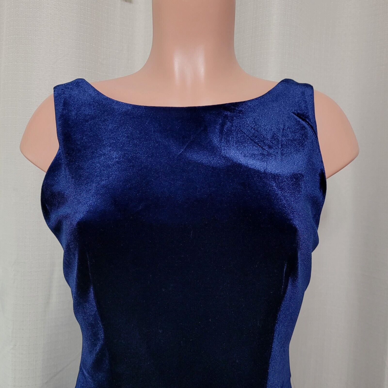 B. Darlin Sleeveless Velvet Fit And Flare Dress Junior’s Sz 7 / 8 Navy Blue NWT