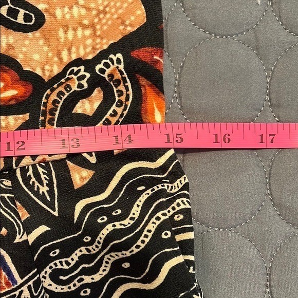 H&M Western Print Sleeveless A-Line Sundress with Stretch and Cut Out Back