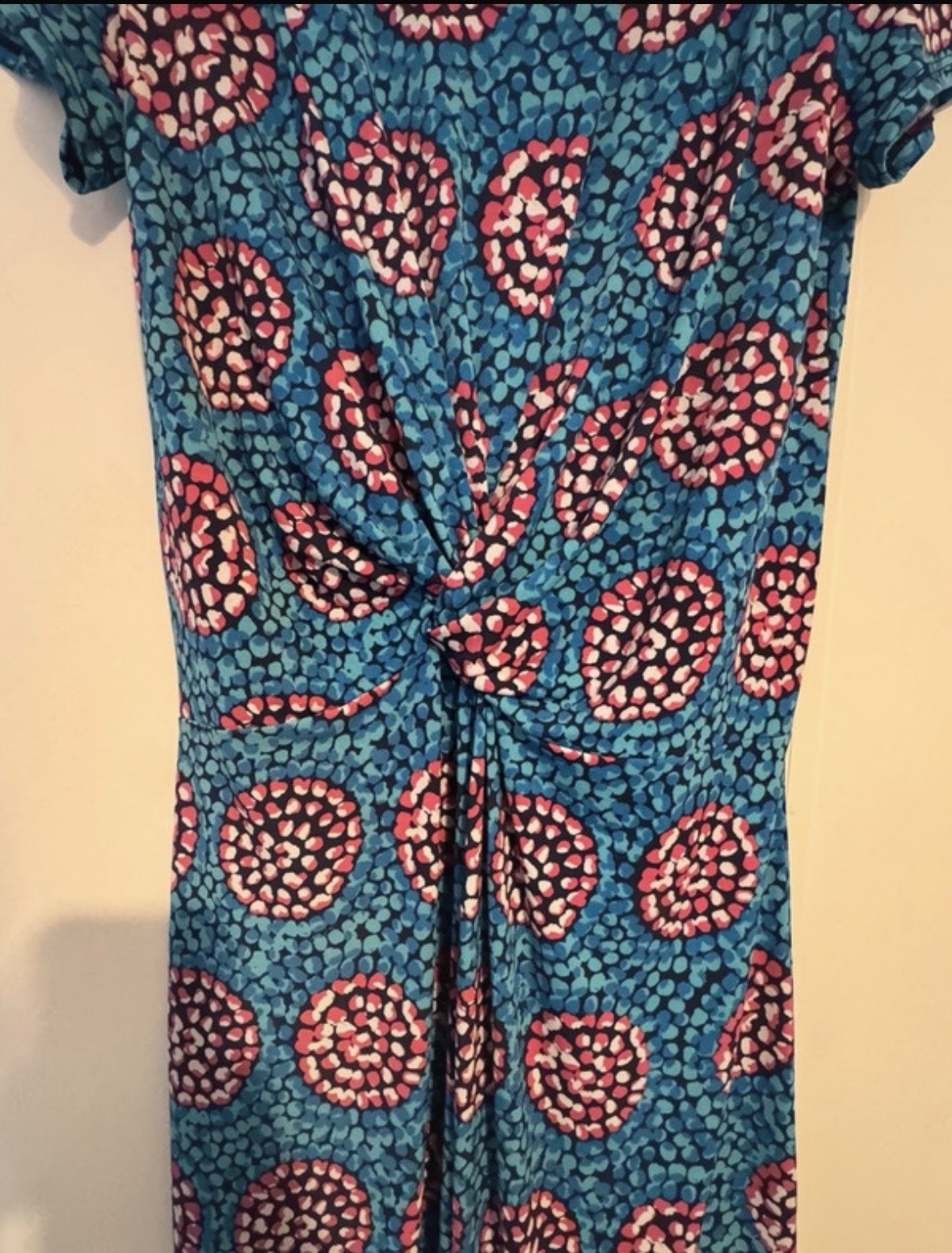 Hatley luna stretch blue patterned Mini dress Size small Great Condition